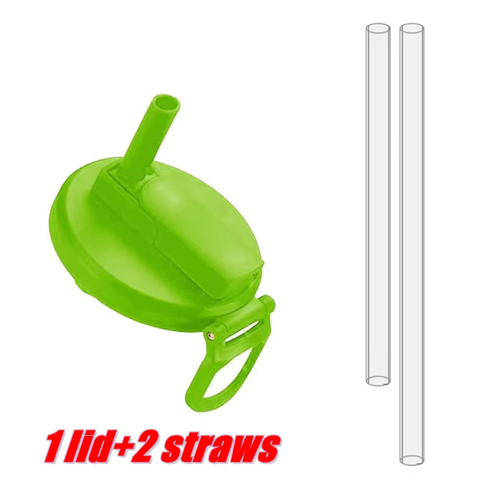 Reusable Silicone Soda Can Lid with Two Straws – Portable Cover for Canned Beverages, Juice, and Beer, Ideal for Home and Picnics