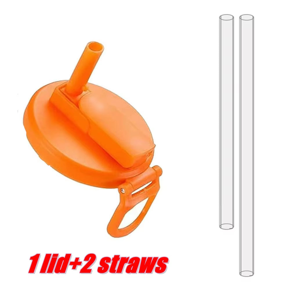 Reusable Silicone Soda Can Lid with Two Straws – Portable Cover for Canned Beverages, Juice, and Beer, Ideal for Home and Picnics