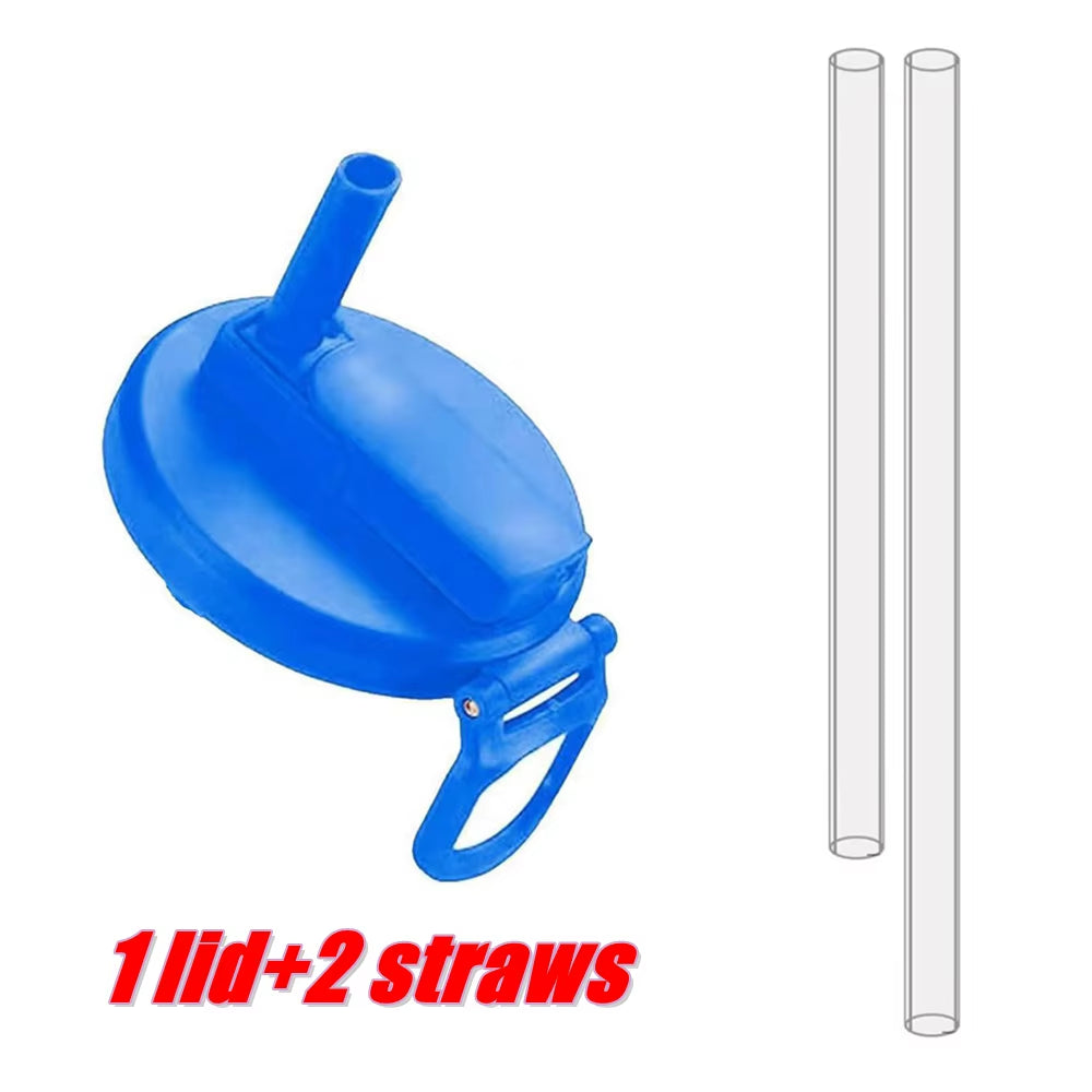 Reusable Silicone Soda Can Lid with Two Straws – Portable Cover for Canned Beverages, Juice, and Beer, Ideal for Home and Picnics