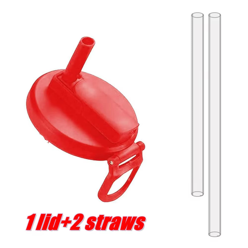 Reusable Silicone Soda Can Lid with Two Straws – Portable Cover for Canned Beverages, Juice, and Beer, Ideal for Home and Picnics